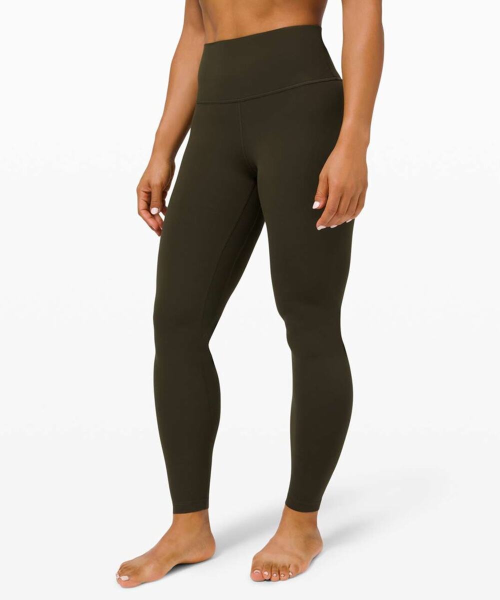 Lululemon Align 28" High Rise Pull On Activewear Leggings Dark Olive 4
